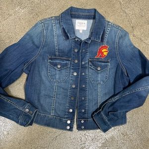 Torrid 00 USC Trojan denim jacket